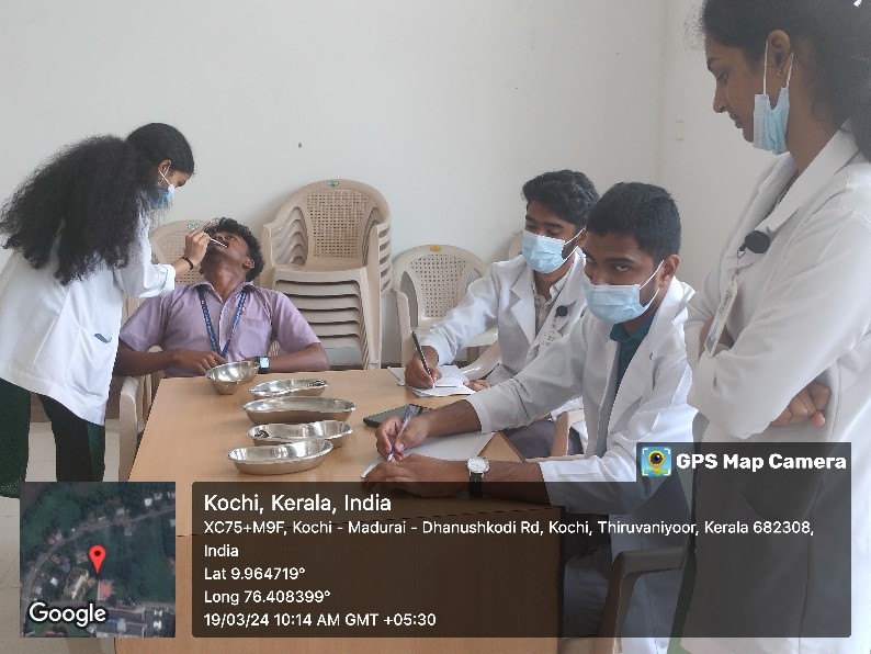 SCREENING CAMP AT MUTHOOT INSTITUTE OF TECHNOLOGY AND SCIENCE VARIKOLI, PUTHENCRUZ