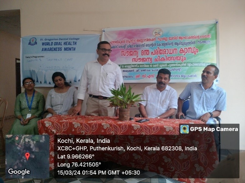 DENTAL TREATMENT CAMP AT PUTHENCRUZ ( MERCHANT ASSOCIATION)